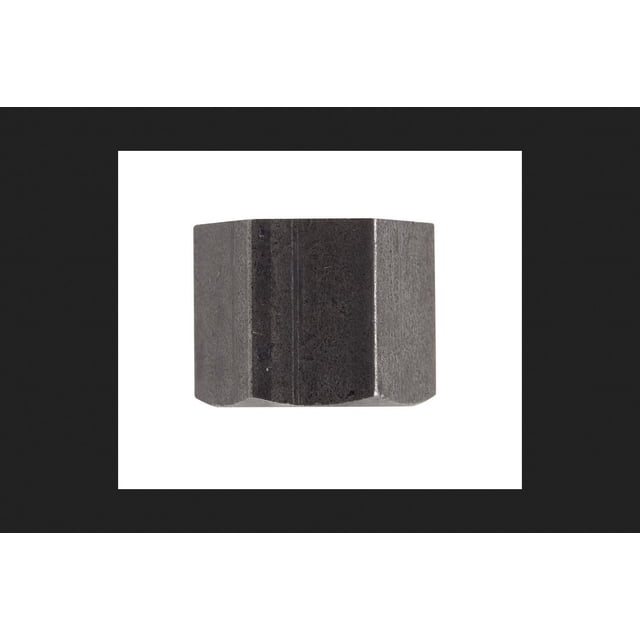 Gorra Billco Corp, 3/8 pulgadas, FPT, chapada en zinc, negra, 1,9 cm