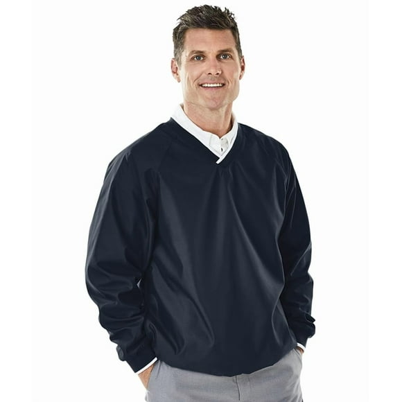 Charles River Apparel Men's Big Legend Windshirt, Navy/White, Medium