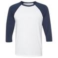 thumbnail image 1 of Bella + Canvas Unisex 3/4-Sleeve Baseball T-Shirt, 1 of 1