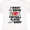 thumbnail image 4 of Inktastic I Want To Grow up To Be A Football Player Like My Daddy Boys or Girls Long Sleeve Baby Bodysuit, 4 of 5