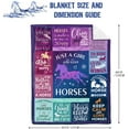 thumbnail image 2 of Horse Gifts for Girls Women, Horse Blanket for Girls, Best Gifts for Horse Lovers Girls, Just A Girl Who Loves Horses, Horse Lovers Christmas Birthday Gifts Decor Throw Blanket 60" x 50", 2 of 6