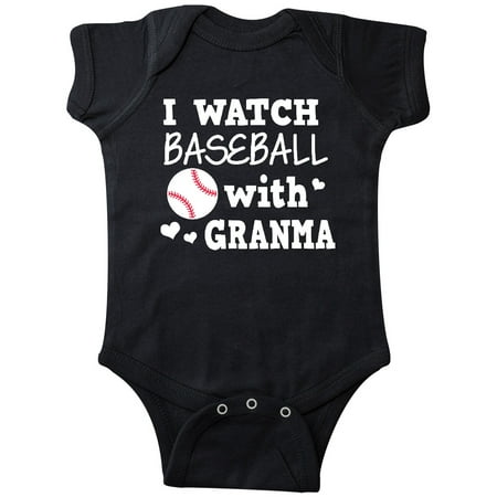 

Inktastic I Watch Baseball with My Granma Gift Baby Boy or Baby Girl Bodysuit