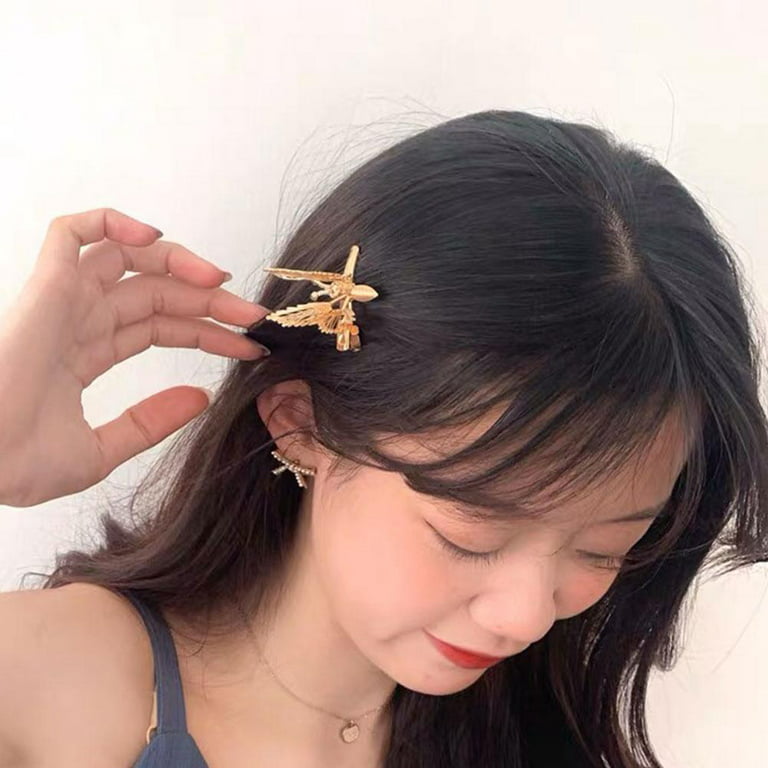 1/2Pcs Hollow Butterfly Hair Clips Girl's Fashion Moving Butterfly Pins G2J4