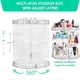 thumbnail image 3 of 360 Rotating Makeup Organizer, Vanity Adjustable Cosmetic Storage Organizers Large Capacity Makeup Display Case for Bedroom Bathroom Clear Acrylic Org, 3 of 4