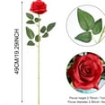 thumbnail image 3 of Tkrady 12PCS Artificial Silk Flowers Realistic Roses Bouquet Long Stem for Home Wedding Decoration Party (A-Red), 3 of 6