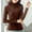 Coffee, variant on WTXUE Long Sleeve Shirts Turtleneck Sweater Soft Pullover Dress Casual Loose T Shirt Cotton Lined Slim Fit Underwear Tops Spring Fall Loose Fitting Tops Lightweight Shirts Lightweight Shirts Pink L