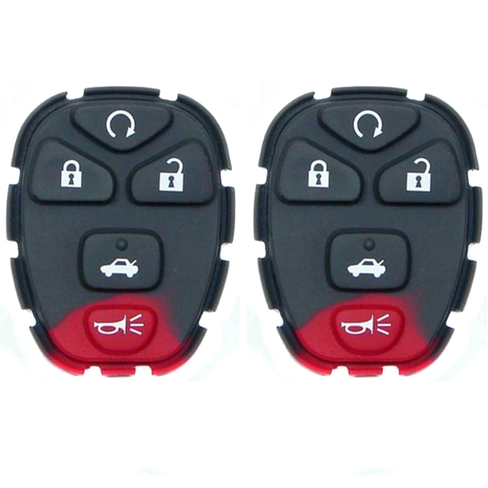 New Remote Control Key Fob Accessory Rubber Pad 5 Buttons Fit For GM (2
