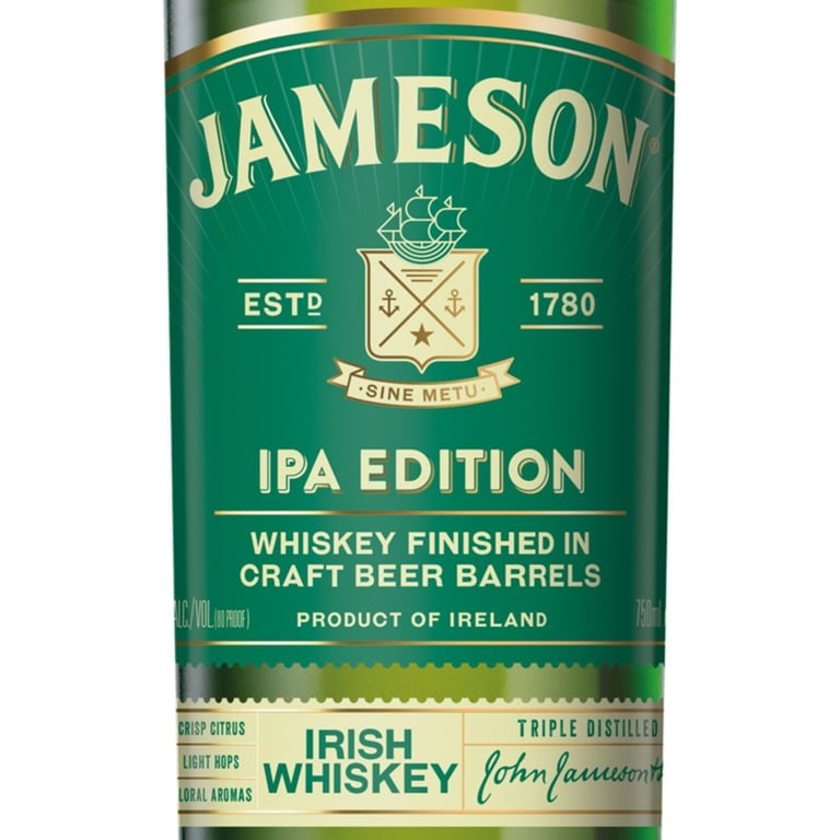 Jameson Caskmates IPA Irish Whiskey, One 750 ml Bottle, 40% ABV