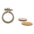 thumbnail image 1 of Shisuyan Mini Embroidery Frame Wooden Round Cross Stitch Ring DIY Crafts Embroidery Hoops (Size Large), 1 of 8