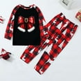 thumbnail image 6 of Penkiiy Family Christmas Pajamas Matching Sets Lounge Home Pjs Long Sleeve Shirts and Plaid Pants Xmas Holiday Pajama Outfits 2 Years Red, 6 of 6