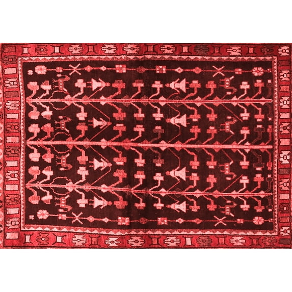 Ahgly Company Indoor Rectangle Persian Red Traditional Area Rugs, 2' x 4'