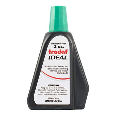 Ink for Self Inking Stamps, Green, 2oz.