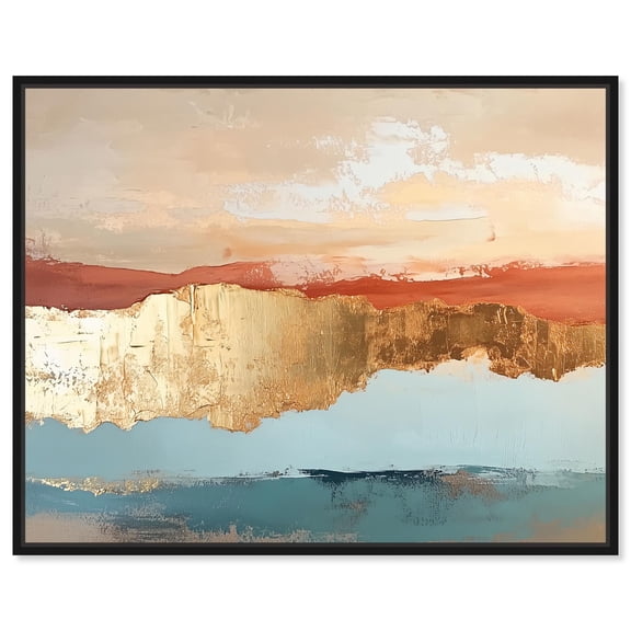 Art Remedy Earthy Abstracts Canvas, 20" x 16", Black Frame, Earthy Glow III
