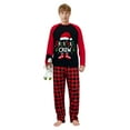 thumbnail image 4 of Ihaphap Santa Christmas Crew Black Family Christmas Matching Pajamas Set, 3-4T-Kid, 4 of 6