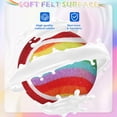 thumbnail image 3 of Pelotas de tenis para perros EXPAWLORER, paquete de 12 unidades, 6,5 cm, Rainbow Squeaky, 3 of 7