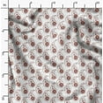 thumbnail image 2 of Soimoi Red Cotton Jersey Fabric Paisleys Paisley Print Fabric by the Yard 58 Inch Wide, 2 of 6