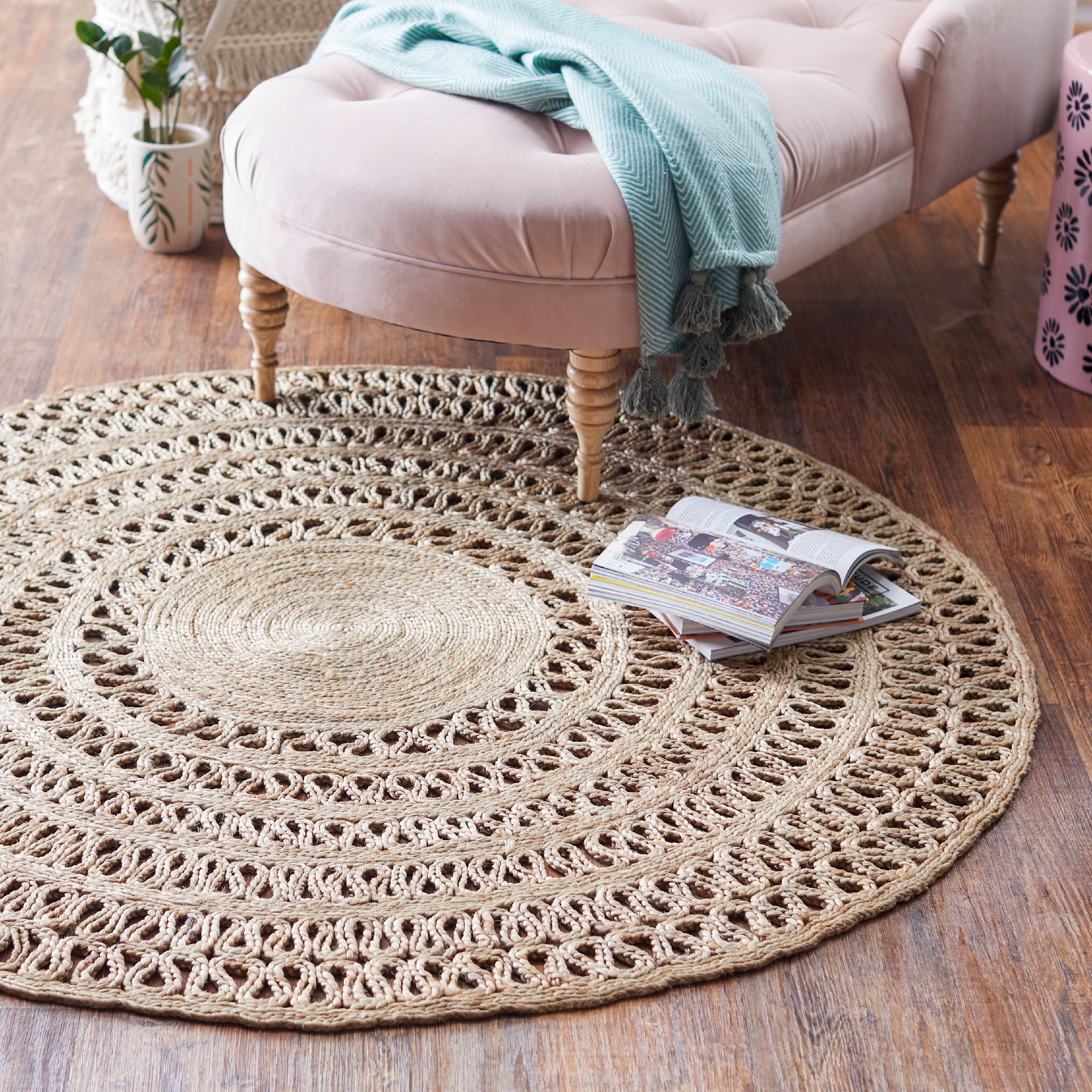 Round Jute Area Rug by Drew Barrymore Flower Home - image 5 of 5