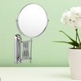 OUNONA 6 Inch 3X Magnifying Round Wall Mirror Two-Sided Retractable ...