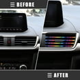thumbnail image 3 of Unique Bargains 1 Set Universal Car Air Vent Outlet Trims Decorative Filler Insert Strip Line 300cm 9.84ft Multicolor, 3 of 6