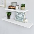 thumbnail image 3 of WELLAND 36 Inch Simons Wood Modern Floating Shelf Wall Mounted Display Shelves, 36"L x 7 3/4"D x 1 1/4"T, White, 3 of 5