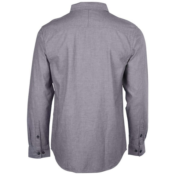 Columbia Men's Big South Fork Long Sleeve Shirt-Gray-Small
