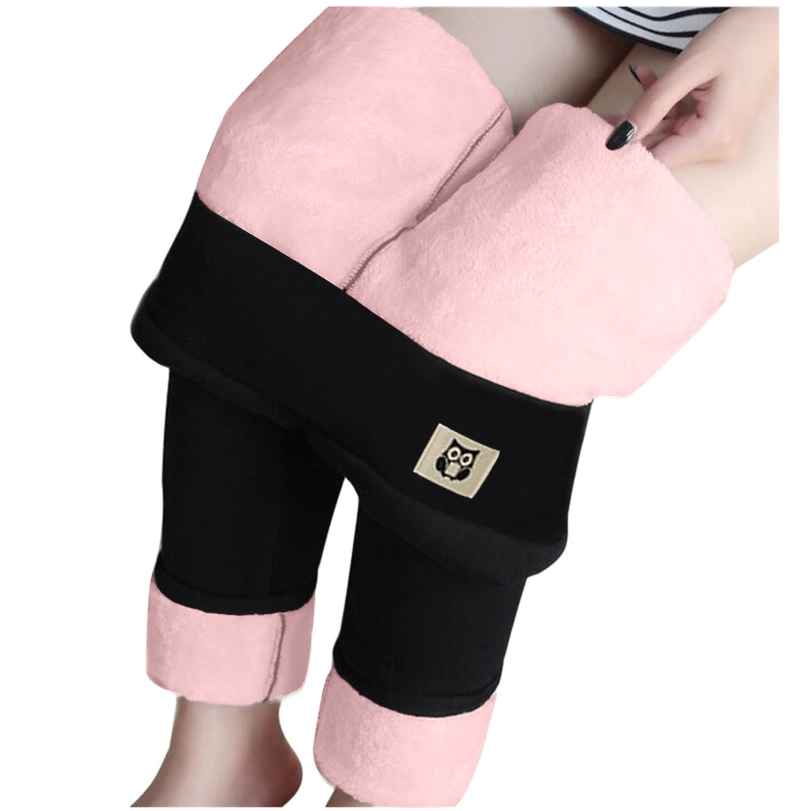 Zeceouar Winter-Clearance 2022!Women's Plus Size Thick Fleece leggings  Winter High Waist Velvet Snow Pants Thermal Tights Casual Stretchy Plush  Fleece