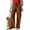 Orange, variant on Fznquz High Waisted Straight Leg Relaxed Fit Cotton Linen Pants for Women Full Length Pockets,L