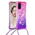 thumbnail image 2 of Funda para Samsung Galaxy S20 Plus 5G Brillantina Líquida Divertida Reluciente y con Cristales en Movimiento Cuerpo Cruzado con Cordón Ajustable, 2 of 5