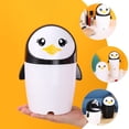 thumbnail image 4 of Mini contenedor de basura con forma de pingüino para coche y hogar, dormitorio, oficina, 4 of 5