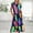 Navy, variant on Fankiway Women'S Summer Casual Short Sleeve Crewneck Dress Casual Flowy Tiered Maxi Beach Dress with Pockets Feather Printing Dress Summer Dresses for Women Womens Dresses Plus Size Clearance