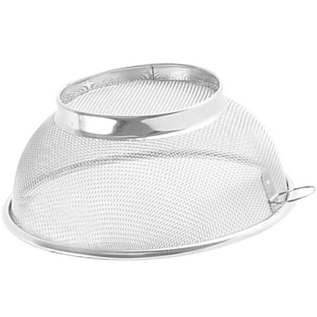 

COMPUKAS 1Pcs Stainless Steel Fruit Basket for Kitchen with Draining and Vegetable Washing Functions Silver