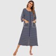 thumbnail image 1 of Vestido de noche para mujer, camisones a media pantorrilla, ropa de salón informal suelta Irfora Aqua/Extragrande, 1 of 7