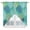 Blue Green, variant on Aqua Gray Shell Coral Kitchen Window Curtains, Swag Curtains Valance for Bedroom Living Room Bathroom, Coastal Summer Beach Nautical Ocean Rod Pocket Window Curtain Block Drapes 2 Panels 36"x63"