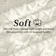 thumbnail image 4 of Sortora Beige Throw Blanket, King Size Plush Fluffy Couch Blanket, Soft Lightweight Cozy Bed Blankets for All Seasons - 280GSM Double-Sided 3D Knit, Machine Washable, 90"x106", 4 of 7