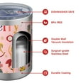 thumbnail image 4 of 12oz Tumblers Pink Christmas Nutcracker Pattern Vacuum Insulated Stainless Steel Travel Tumbler Cups Mug with Lid and Straw for Beer,Coffee,Beverages with Cleaning Brush for Cold & Hot Drinks, 4 of 5