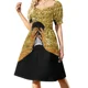 thumbnail image 3 of Vestido de manga corta para glamping Squad, ropa de mujer, ropa elegante coreana para mujer, conjuntos de playa para mujer., 3 of 7