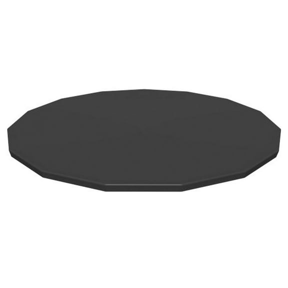 Bestway Round Pool Cover for 15 Foot Above Ground Pools, Black (Cover Only)