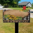 thumbnail image 3 of Buffalo Plaid Welcome Mailbox Covers Magnetic Letter Box Wrap Standard Size 21x18 Inch Mailbox Decor Post Letter Box Decoration for Outdoor Garden Yard, 3 of 5