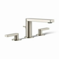 Kohler 73060-4-BN 1.2 GPM Widespread Bathroom Sink Faucet with Lever Handles - Vibrant Brushed Nickel