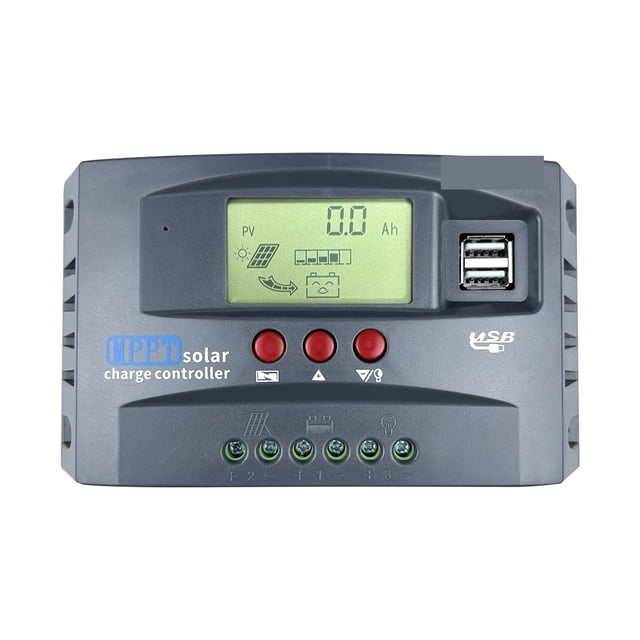 MPPT 30A Solar Charge Controller 12V 24V 720W PV Solar Panel System Controller With USB Charging ,Safe to Use