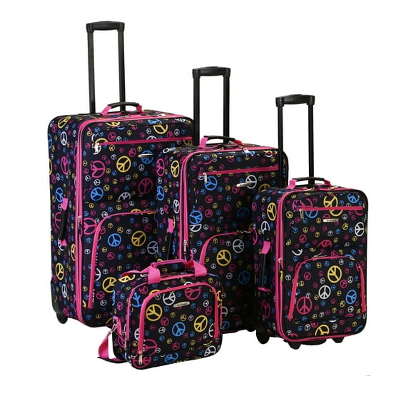 Rockland Luggage Fashion Collection 4 Piece Softside Expandable Luggage Set