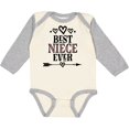 thumbnail image 3 of Inktastic Best Niece Ever from Aunt Girls Long Sleeve Baby Bodysuit, 3 of 5