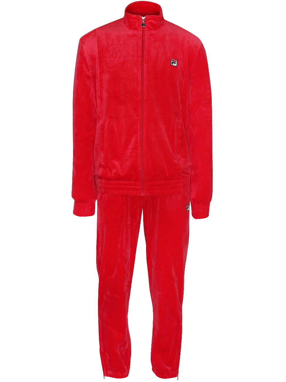 Vermindering verticaal Onbeleefd Fila Mens Velour Tracksuit Kooper Track Jacket Whyte Jogger Pants Chinese  Red - Walmart.com