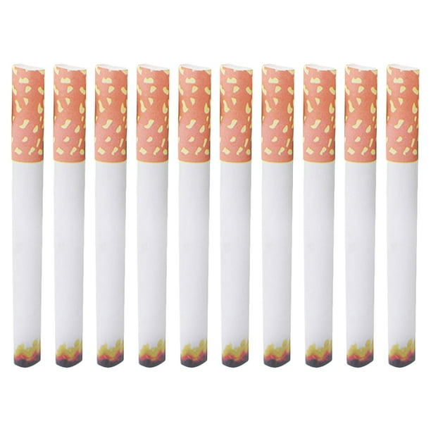 KAKOWELY 36 cigarrillos de juguete de simulación realistas, cigarrillos artificiales de broma, cigarrillos falsos.