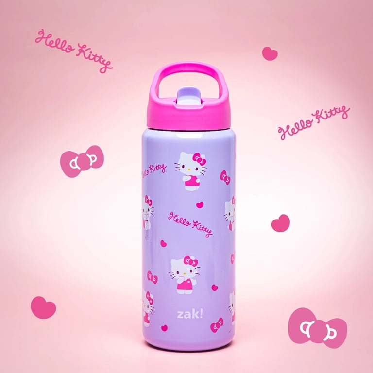 Zak Designs Siply Clutch 20oz Stainless Steel Bottle, Hello Kitty photo 6