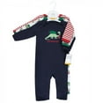 thumbnail image 2 of Hudson Baby Infant Boy Cotton Coveralls, Christmasaurus, 3-6 Months, 2 of 5