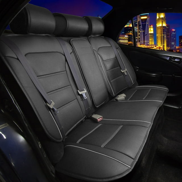 Futuristic Leather Car Seat Cushions Fit For Car Truck SUV Van - Rear Bench