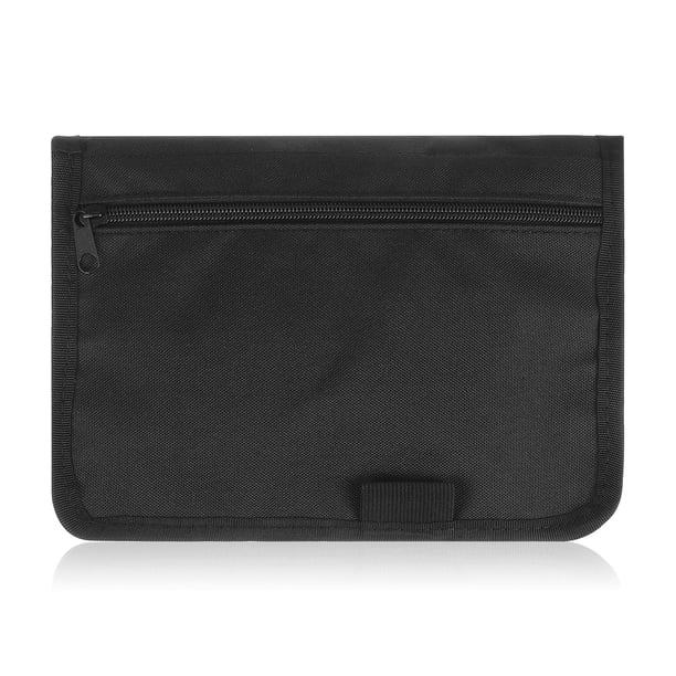 unbranded Organizador Para Guanteras De Auto En Tela Oxford Negro Para Documentos Y Seguros