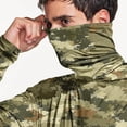 thumbnail image 7 of Hoodies for Men UPF 50+ Sun Protection Hoodie Camouflage Long Sleeve Fishing Hiking Shirt with Face Mask 2XL, 7 of 7