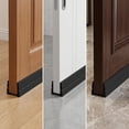 thumbnail image 5 of Gumesh Door Draft Stopper, Adjustable Weather Stripping Seal for Cold Insulation, Bottom/Under Sweep for Exterior & Interior Doors, Seal Blocker Noise, Black, 39 inches,2-Pack, 5 of 7